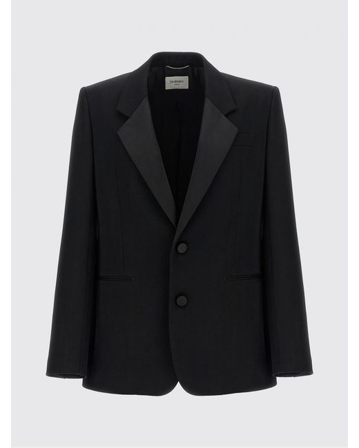 Saint Laurent Blue Single-Breasted Wool Blazer for men