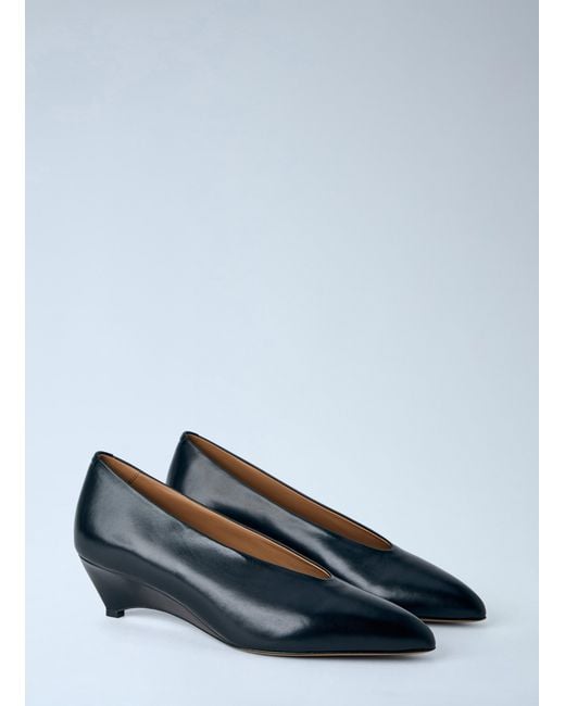 Jil Sander Blue Arc Pumps