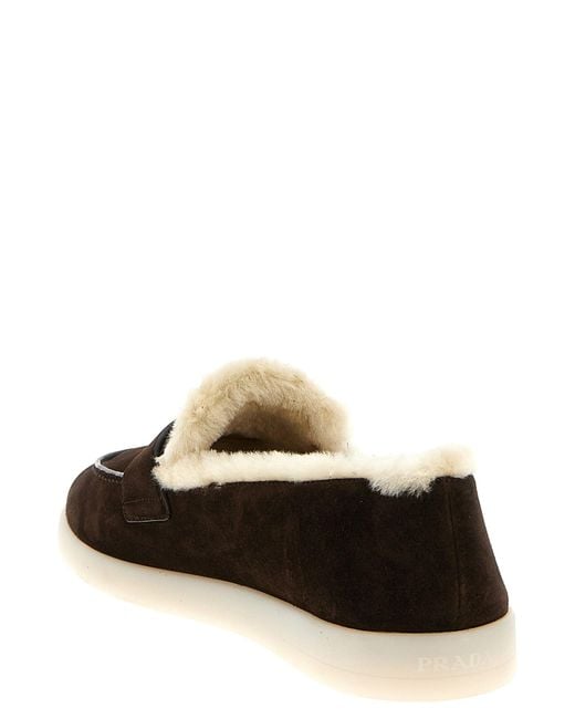 Prada Black Suede Loafers for men