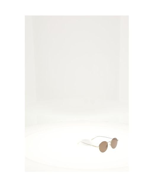 Céline White Sunglasses Metal Frame 28 Light
