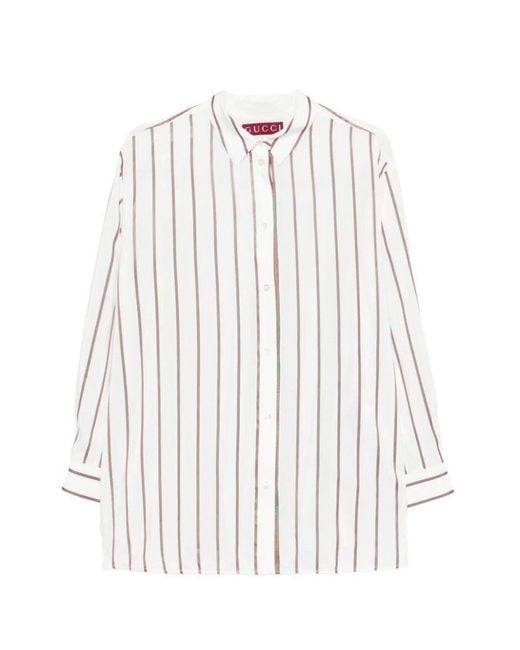 Gucci White 'Web' Shirt