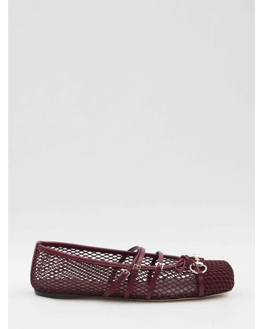 Gucci Multicolor Ballerina Flats With Horsebit
