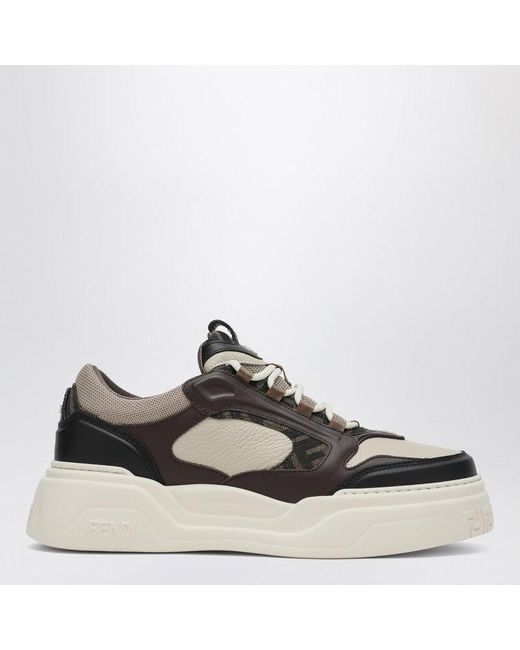 Fendi Men's Brown Force Sneakers