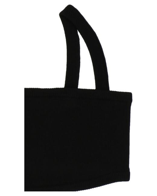 Max Mara Black Knit Cashmere Bra