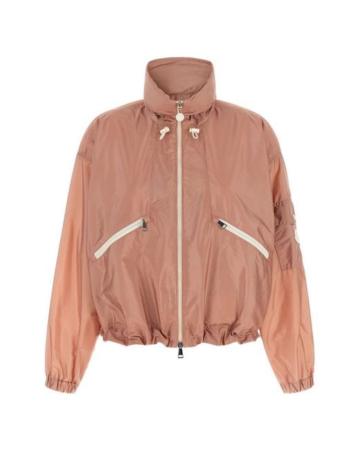Moncler Pink Marmacy Nylon Blouson Jacket