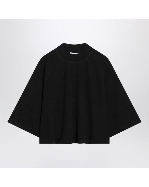 Alaïa Black Crop T-Shirt