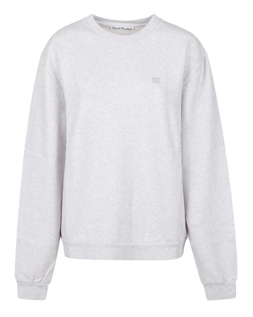 Acne White Crew Neck Sweater