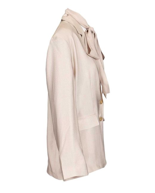 Acne Natural Single-Breasted Jacket