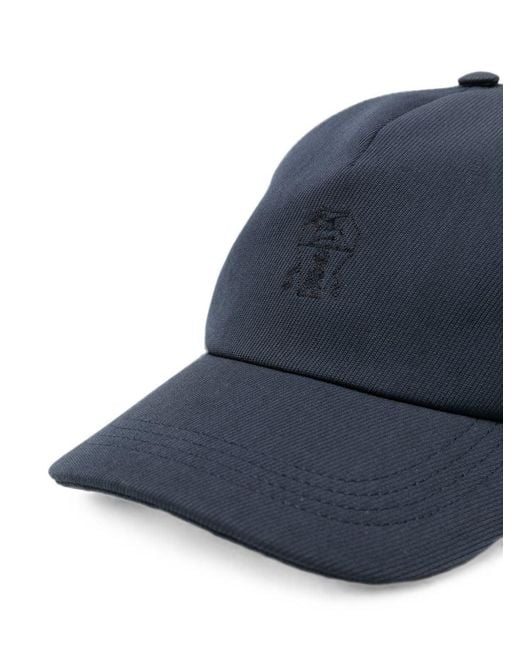 Brunello Cucinelli Blue Baseball Cap