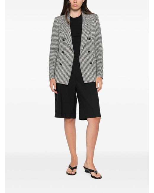 Tagliatore Gray Wool Blend Double-Breasted Jacket