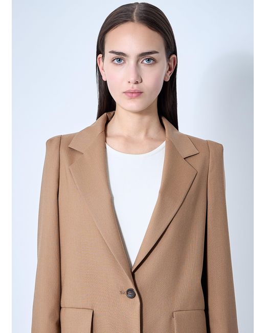 Max Mara Natural Single-Breasted Blazer