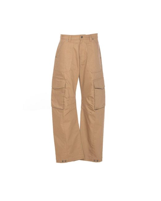 Golden Goose Deluxe Brand Natural Cargo Pants for men