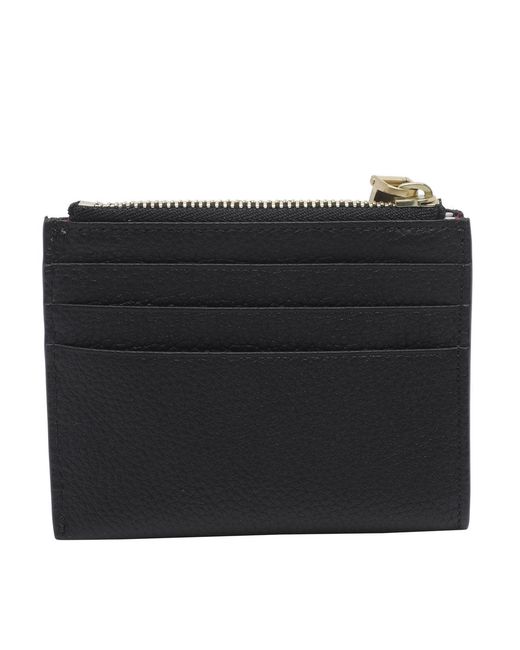 Thom Browne Black Zip Cards Holder for men