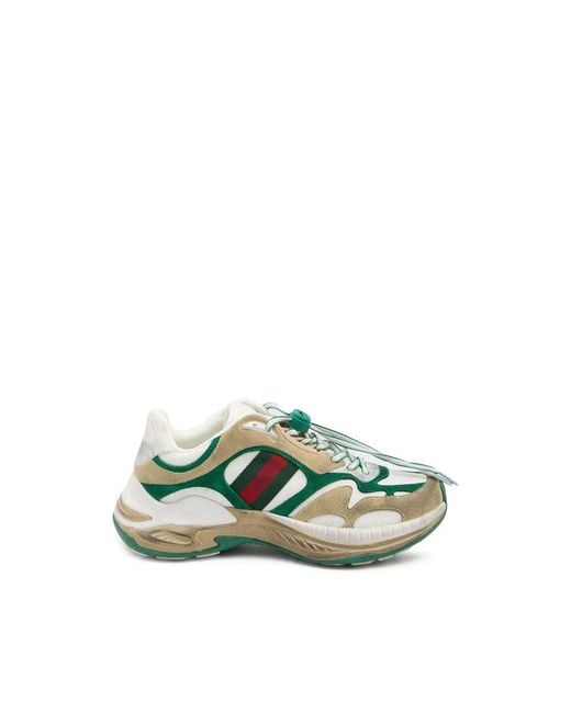 Gucci Green Neutrals Trainers for men