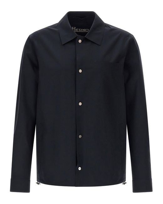 Herno Blue 'Essence' Overshirt for men