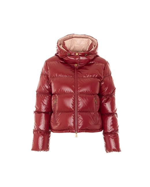 Moncler Red Niveole Down Jacket