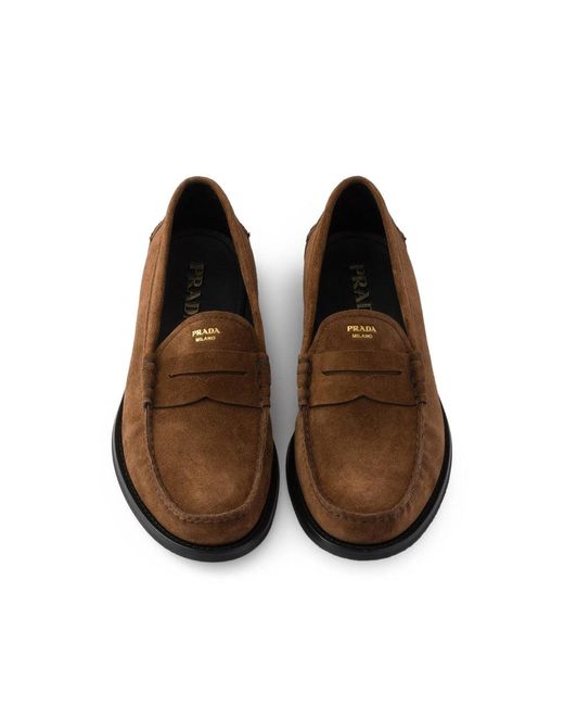 Prada Brown Loafers for men
