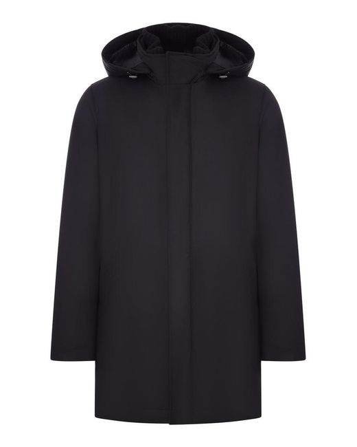 Herno Blue Technical Hooded Parka for men