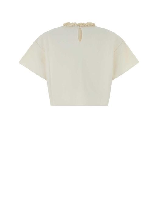 Givenchy White Viscose Blend Top