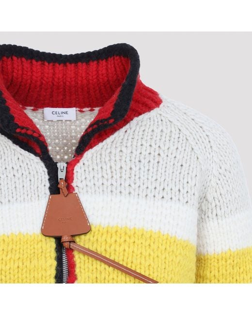 Céline Multicolor Wool Cardigan