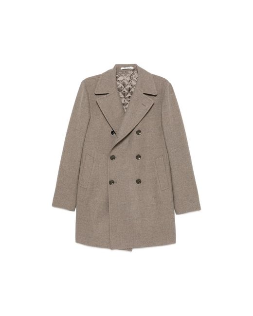 Tagliatore Brown Coats for men
