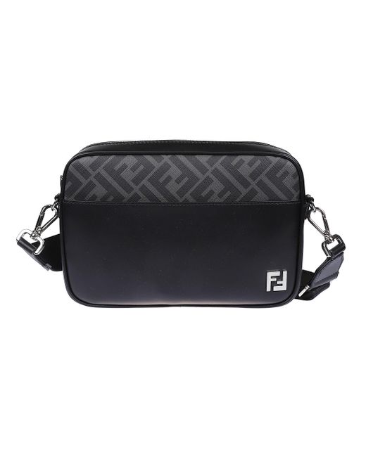 Fendi Black Borsa A Spalla Camera Case Media for men