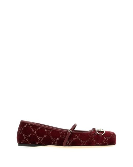 Gucci Red Shoes Flats