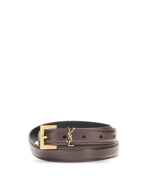 Saint Laurent Gray Belts E Braces