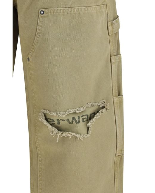 Alexander Wang Green Zip Carpenter Pants