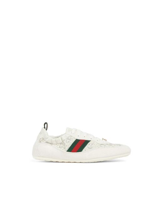 Gucci White Neutrals Trainers