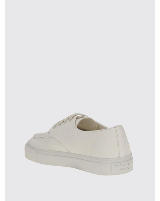 Prada White Brogue Shoes for men