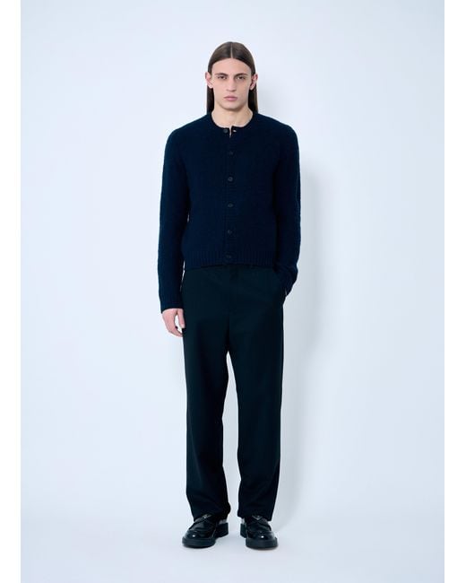 Prada Blue Wool Cardigan for men