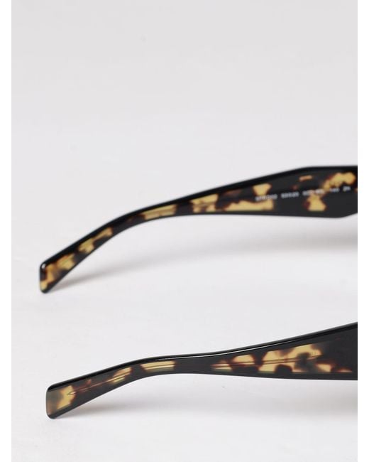 Prada Black Animal Print Acetate Cat-Eye Sunglasses