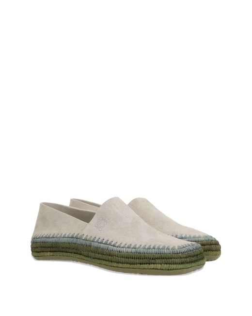 Loewe Gray Rio Suede Espadrilles for men