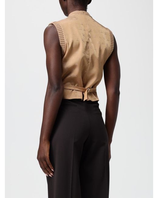 Max Mara Black Waistcoat Camel