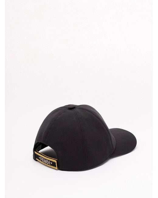 Fendi Black Baseball Cap for men