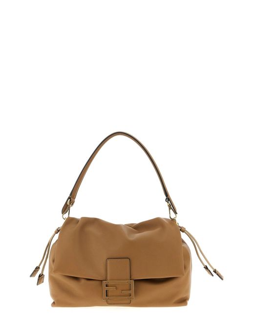 Fendi Brown 'Mamma Baguette' Large Shoulder Bag