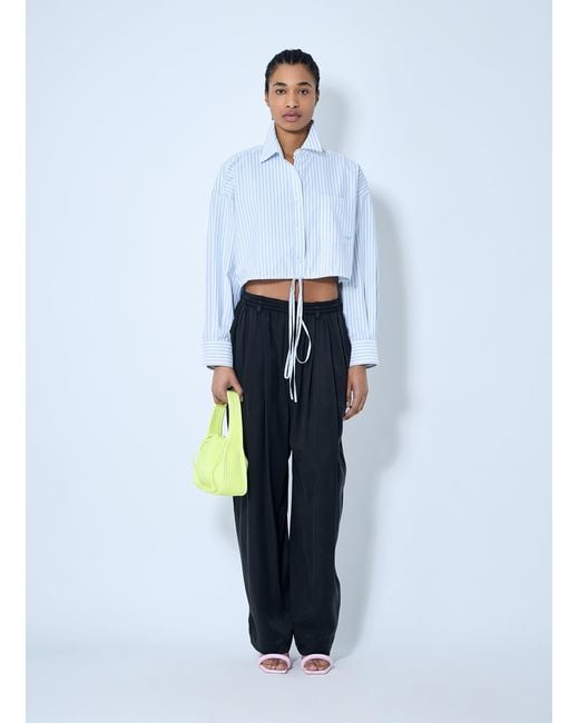 Alexander Wang Blue Pleated Pants