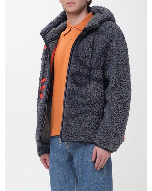 Loewe Blue Fleece Jacket With Anagram for men
