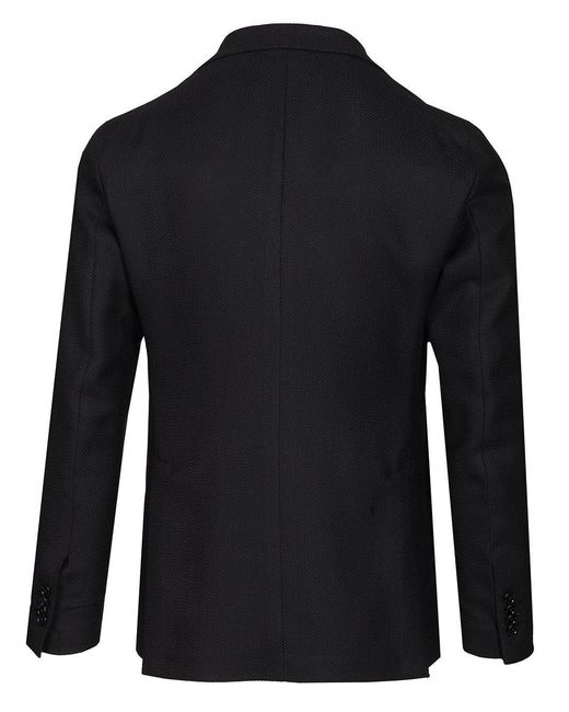 Tagliatore Black 100S Wool Blazer for men