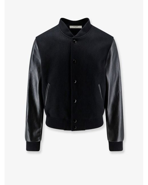 Céline Blue Teddy Virgin Wool Jacket for men