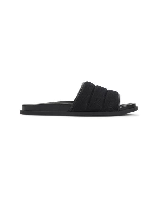 Gucci Black Slip On Slides for men