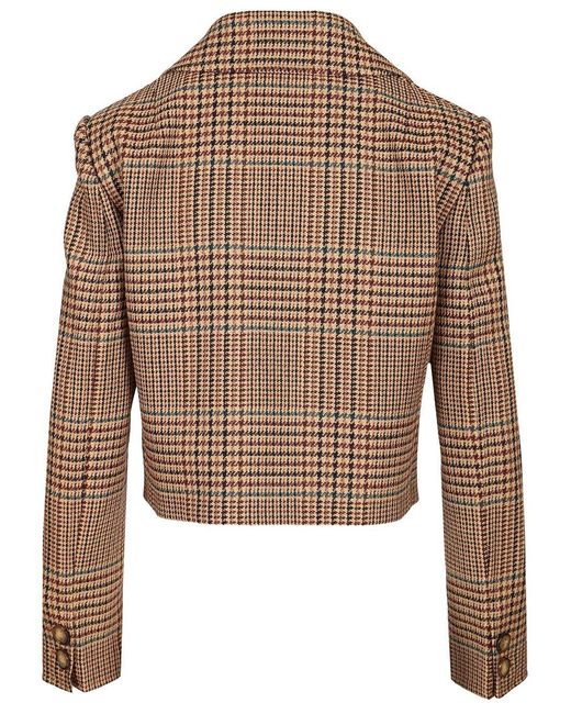 Etro Brown Cropped Blazer