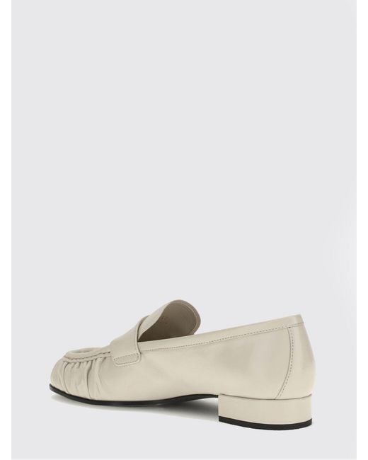 Prada Natural Loafer Ivory