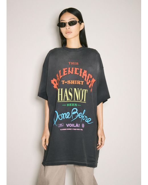 カラフルなデザイン♪【BALENCIAGA】Not Been Done Tシャツ Balenciaga Not Been Done Cotton T-shirt | Black | FARFETCH