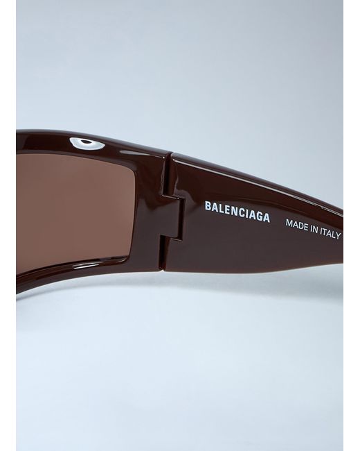 Balenciaga White Sunset Rectangle Sunglasses