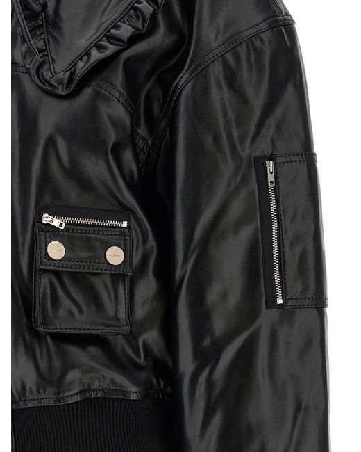 Ganni Black '7093 Future' Bomber Jacket