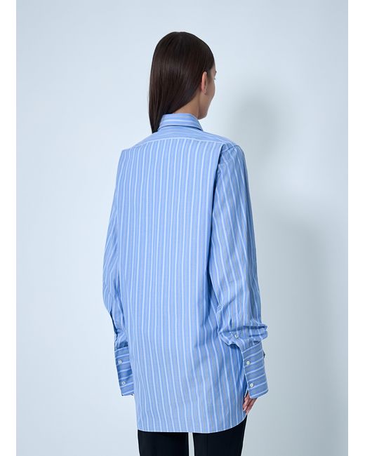 Maison Margiela Blue Button-Down Shirt