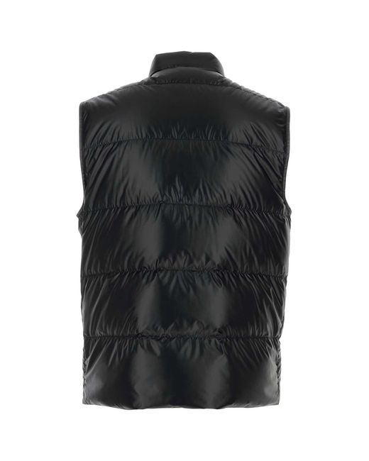 Moncler Black Polyester Restigo Down Jacket for men