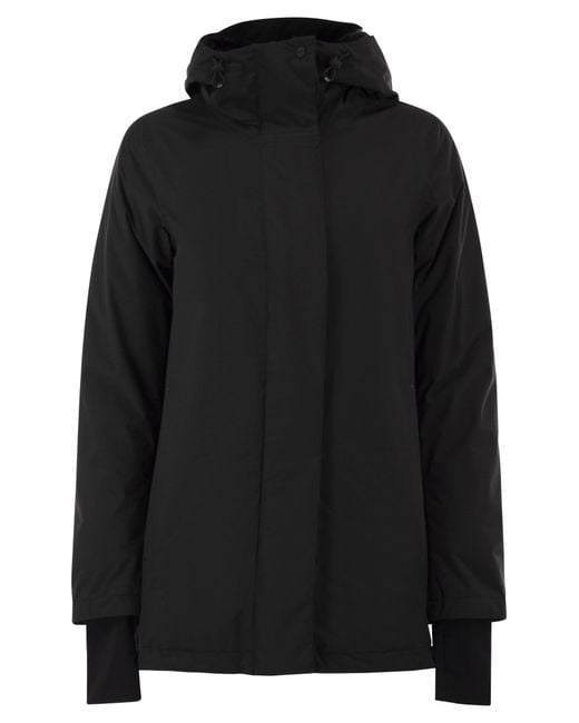 Herno Black A-Shape 2Layers Hooded Parka